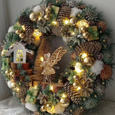 Guirlanda Natalina com Fada Dourada e Luzes LED TVN54