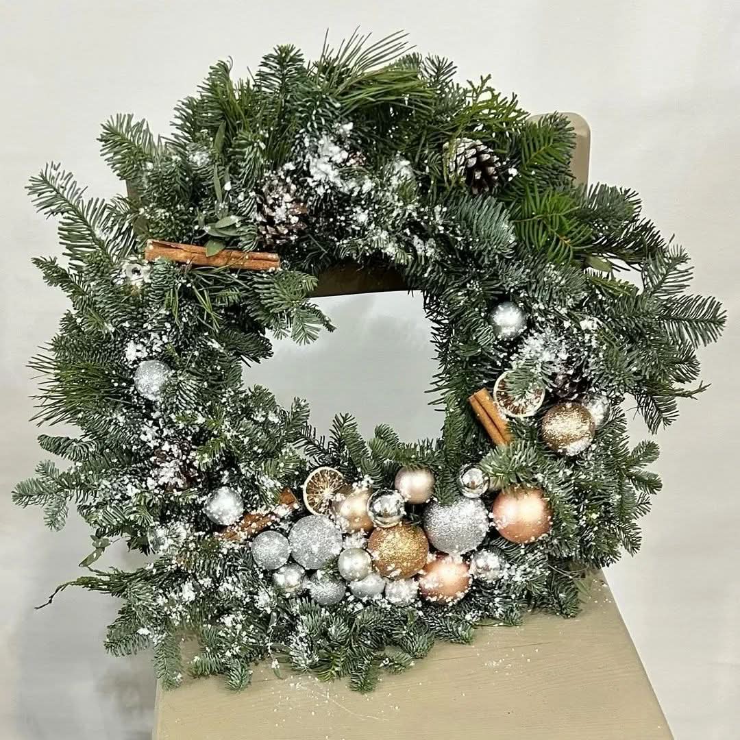 Guirlanda Natalina Clássica com Folhagens Naturais TVN61