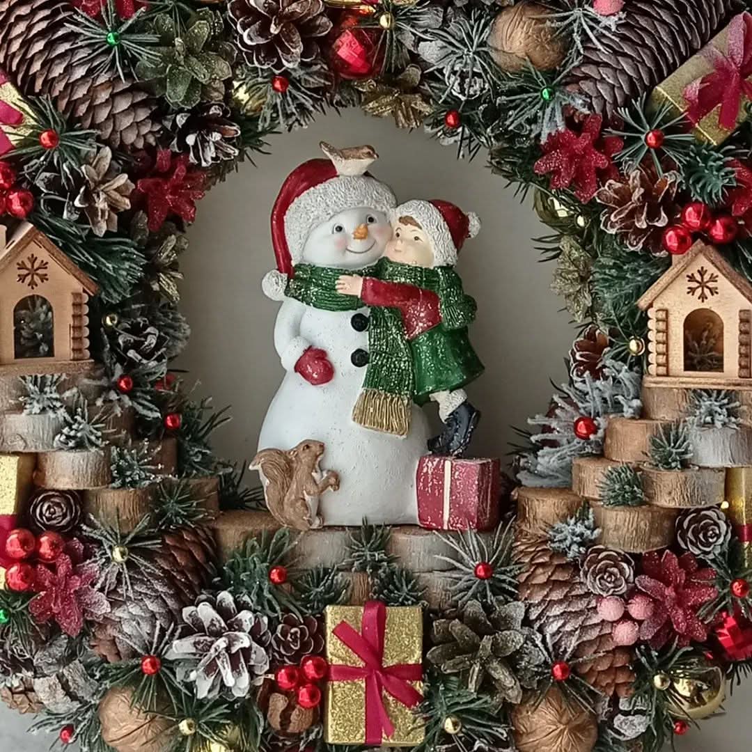 Guirlanda Natalina com Boneco de Neve TVN52