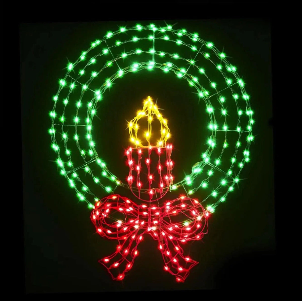 Guirlanda Natalina com Vela e Luzes LED 91,44 cm TVN41