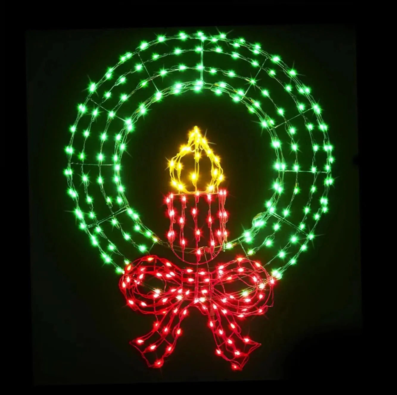 Guirlanda Natalina com Vela e Luzes LED 91,44 cm TVN41