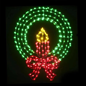 Guirlanda Natalina com Vela e Luzes LED 91,44 cm TVN41