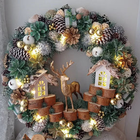 Guirlanda Decoração Natalina Luxo com Led 55 cm TVN30