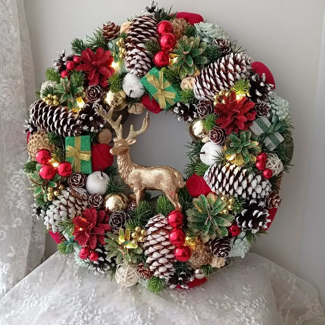 Guirlanda Natalina com Luzes LED 65 cm TVN35