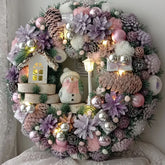 Guirlanda Natalina Iluminada com Boneco de Neve TVN50