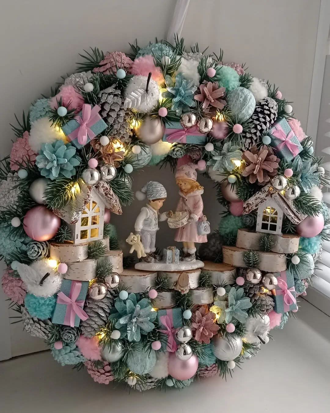 Guirlanda Natalina com Casal TVN65