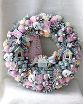 Guirlanda Natalina Rosa com Miniaturas TVN51