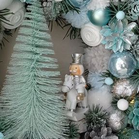 Guirlanda Natalina Azul-Gelo com Miniaturas TVN62