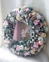 Guirlanda Natalina Rosa com Fada TVN63