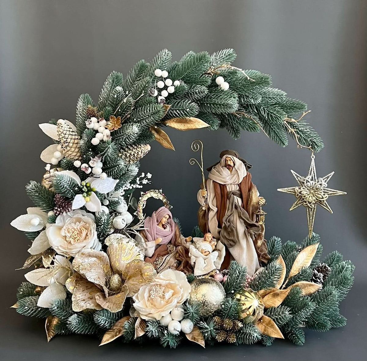 Guirlanda Natalina com Presépio TVN79